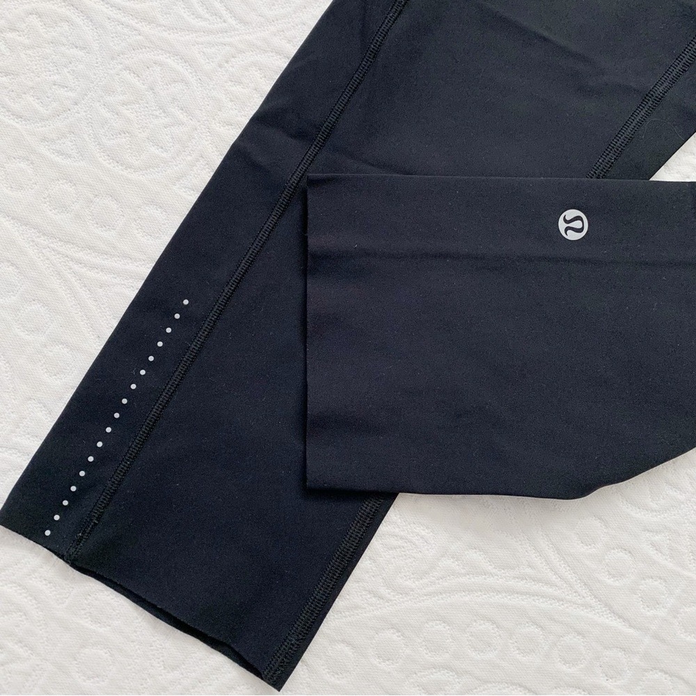 Lululemon Fast & Free Crop II Leggings (Nulux, 19" Inseam), Black - Picture 4 of 12